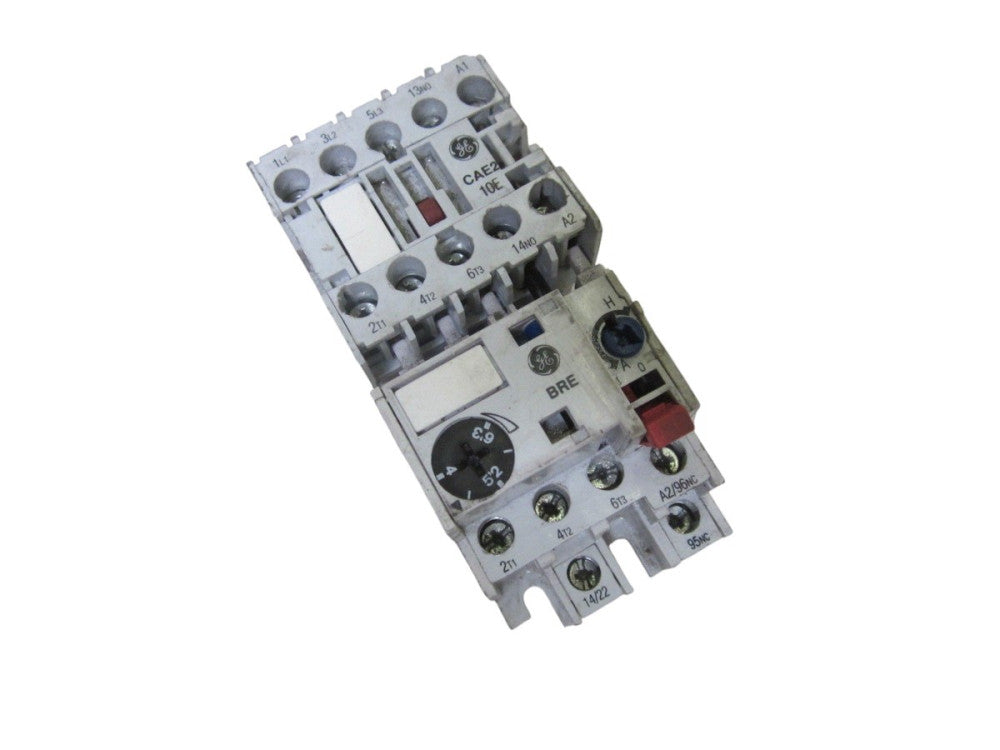 GENERAL ELECTRIC CAE210T CONTACTOR 120V W/ BRE6,3 RELAY UNMP