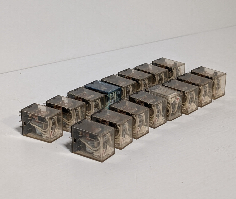 Lot of 16: Omron MY4ZN General Purpose Relays, Socket Mounted, 100/110 VAC