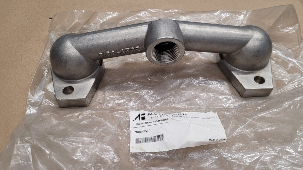 All-Flo 10529-26 Stainless Steel Pump Discharge Manifold 1" NPT