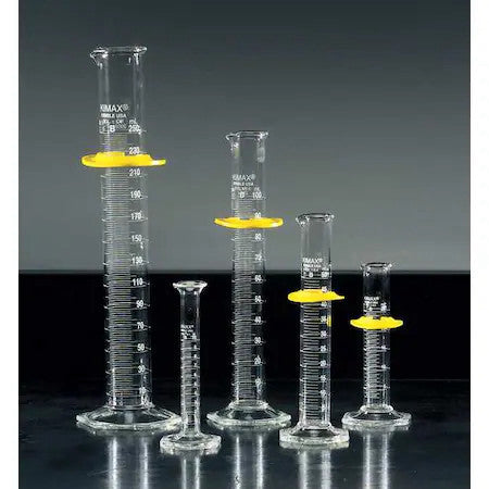 Kimble Chase 20024-01 Graduated Cylinders, Glass, Clear, Pk5