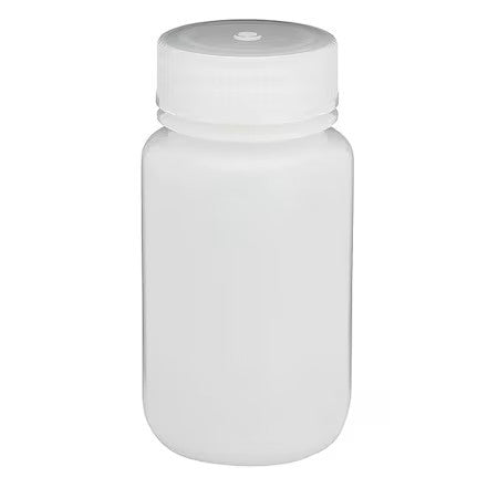 Globe Scientific 7010125 Bottle, Wide Mouth, Round, Hdpe, 120Ml, Pk12