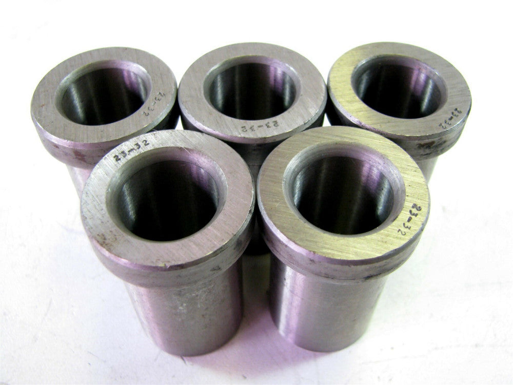 (H64-24) 23/32 x 1 x 1-1/2" Head Press Drill Bushings NEW - Lot of 5 