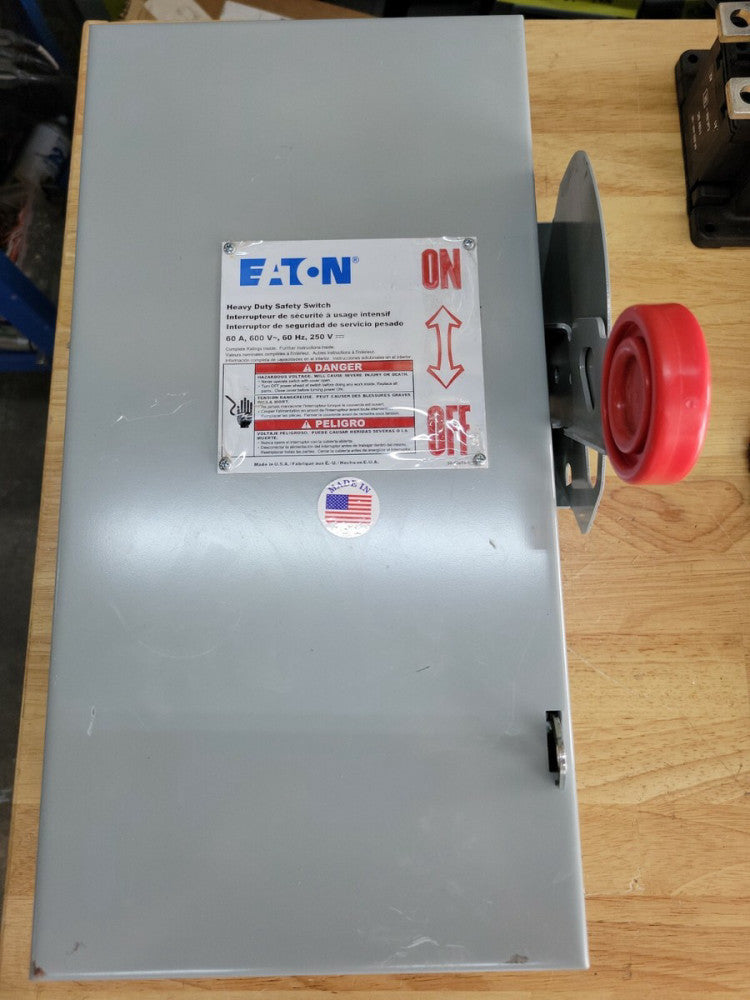 1 NNB  EATON DH362UGK HEAVY DUTY SAFETY SWITCH 60A 3P 600V 60 AMP 