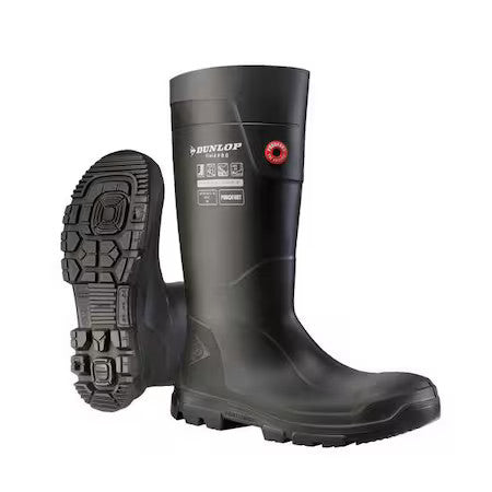 Dunlop Lj2hd01 Unisex Fieldpro Purofort, Steel Toe, Black, Men's 10 / Women's 12