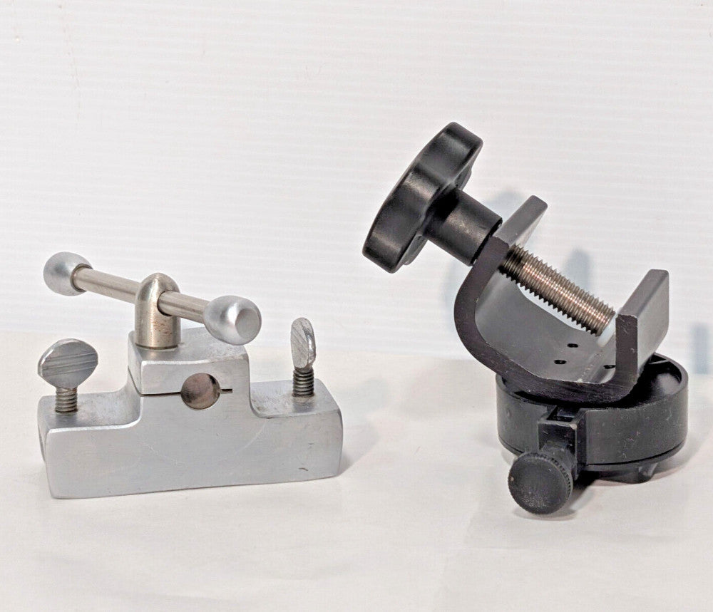 Lot of 2: Operating Room Clamp Mount Accessories, Devices, Black, Silver
