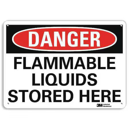 Lyle U3-1490-Na_10X7 Danger Sign,10" W,7" H,0.040" Thickness, U3-1490-Na_10X7