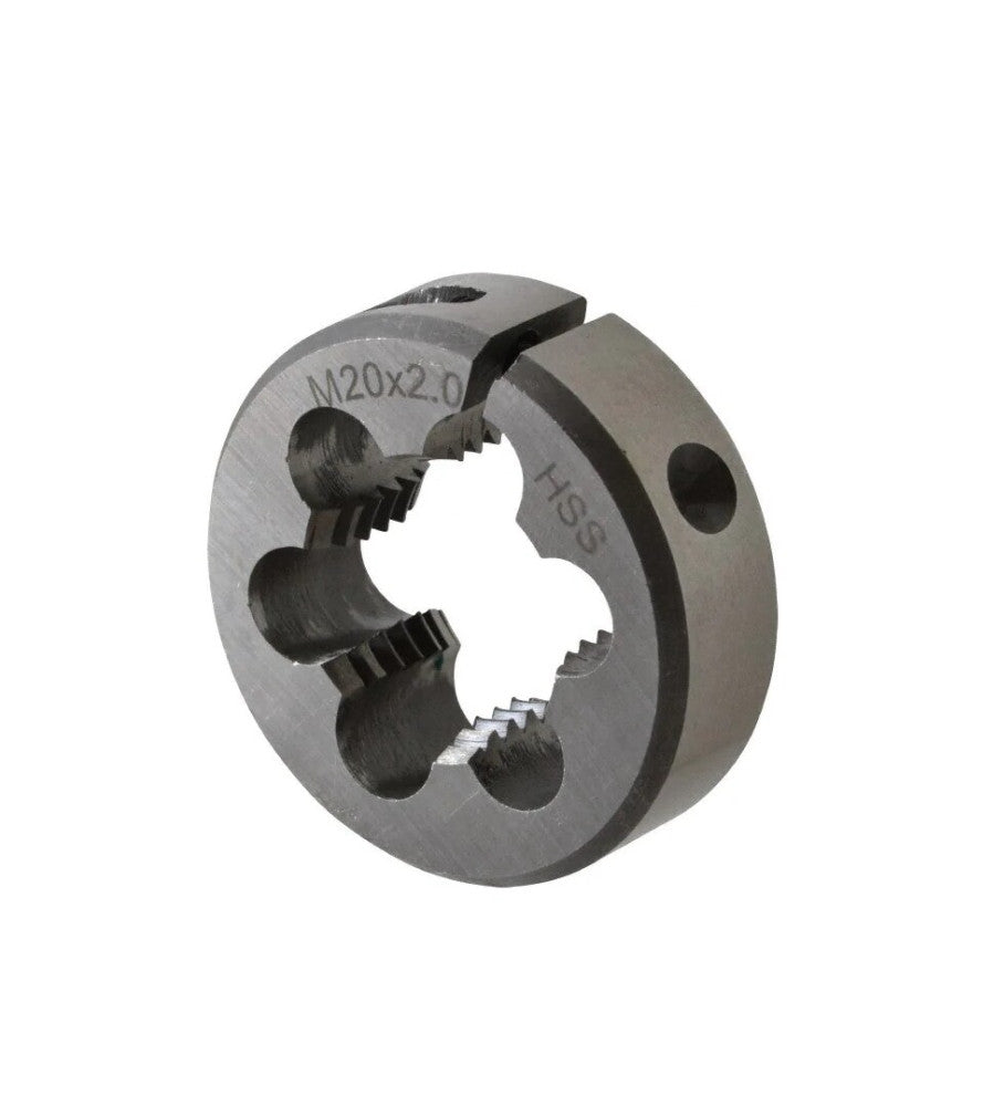 M20x2.00 Metric Fine Thread Adjustable Round Die 2" Outside Diameter HSS