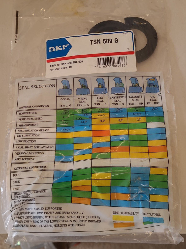 SKF TSN 509 G Shaft Seals SNH SNL 509 40mm