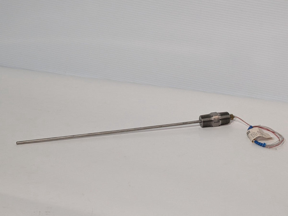 Unbranded Resistance Temperature Detector (RTD) Probe, 12" Probe Shaft, 2 Wire