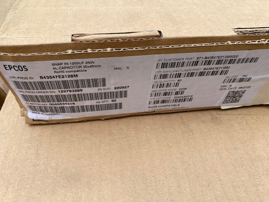 (60 PACK) B43547E2128M EPCOS / TDK Aluminum Electrolytic Capacitors (NEW)