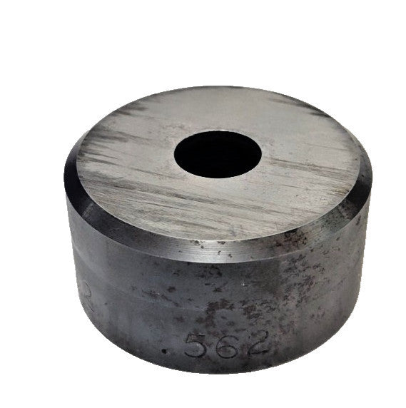 IRONWORKER ROUND PUNCH PRESS DIE 0.562" HEAD DIA 2" D2
