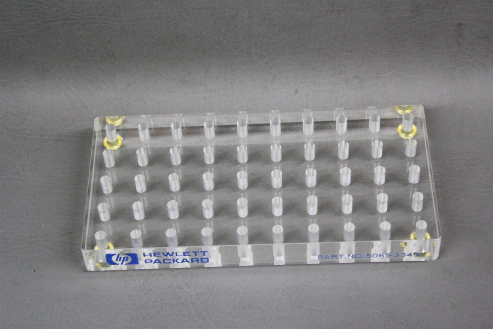 HEWLETT PACKARD HP 50 WELL CLEAR PLEXIGLASS VIAL TRAY 5061-3349