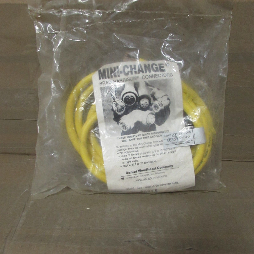 BRAD HARRISON, 40905, 3P MALE, 16/3AWG PVC CORD, 600V/10A, NEW! MAKE OFFER!