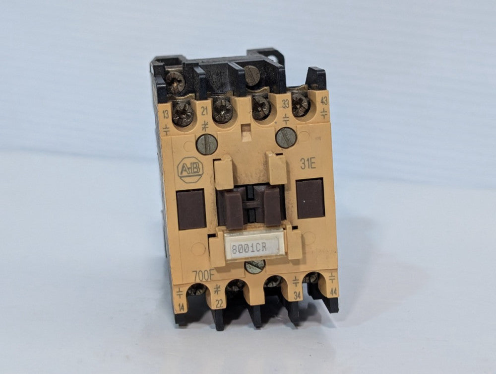 Allen-Bradley 700-F310A1 Control Relay, 10A, 3NO/1NC,  HA473 120v Coil, Type F