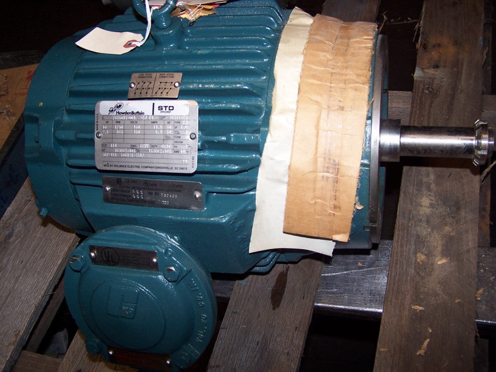 NEW RELIANCE 10 / 2.5 HP TWO SPEED AC ELECTRIC MOTOR 1750/865 RPM 460 VAC TENV 