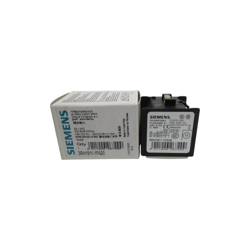 SIEMENS 3RH1911-1FA20 240V 10A NSMP