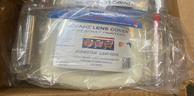 1 ADVANZ LENS COVER WITH HEADSTRAP COVERS PAINT AND SPRAY FOAM MASK OVERSPRAY