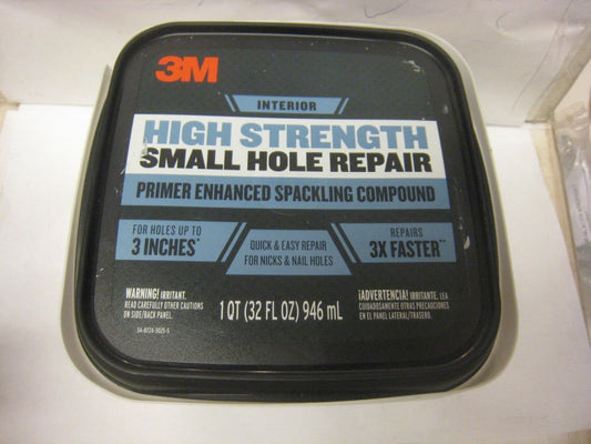 3M High Strength Small Hole Repair, 32 oz, SHR-32-PDS ONE TUB