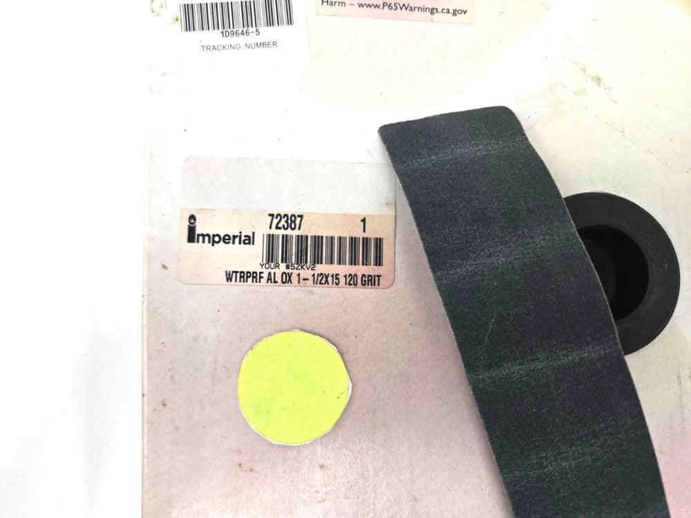 UNBRANDED SHOP ROLL* 1-1/2" X 15' * 120 GRIT* ALUMINUM OXIDE