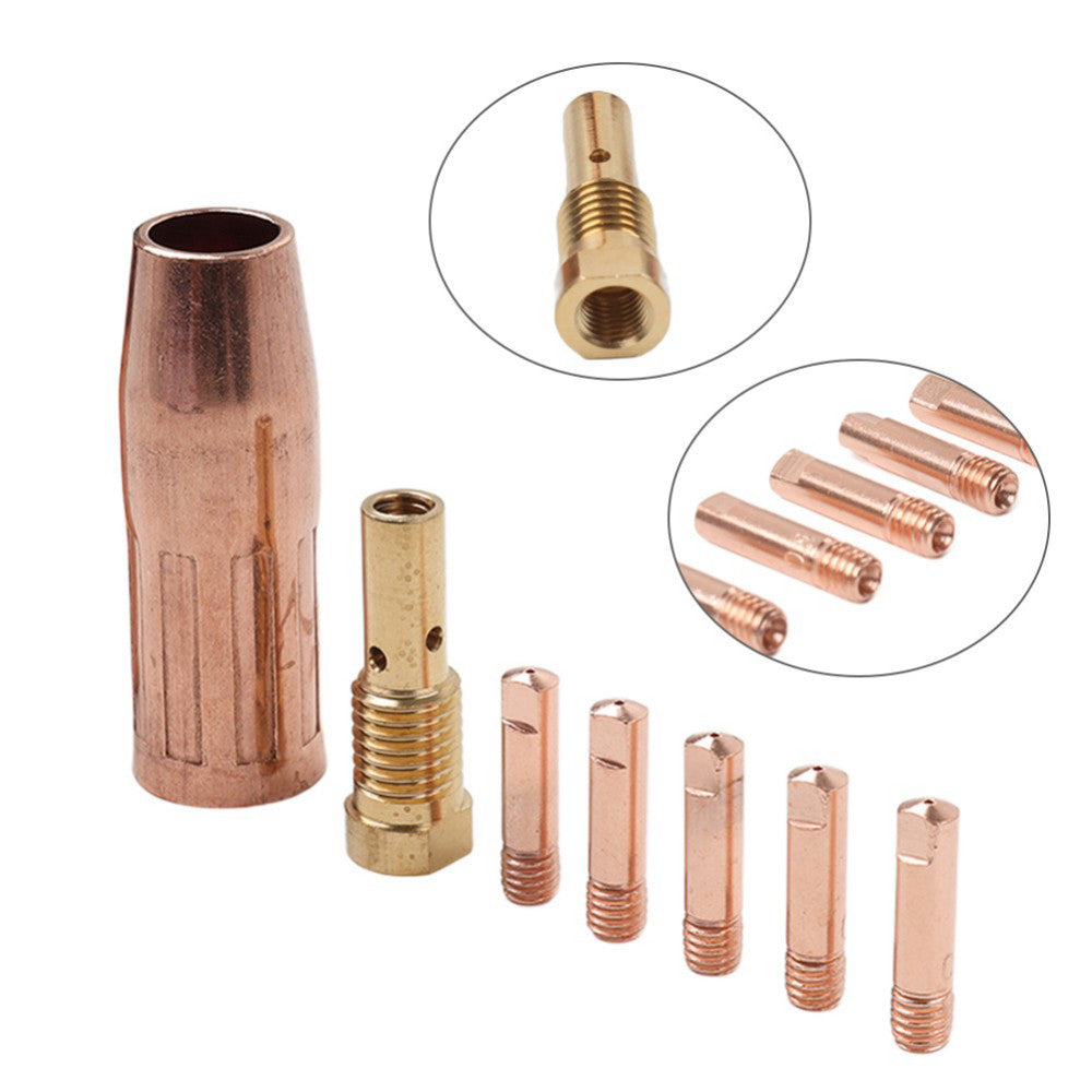 7 pcs Flux Nozzle Tip Kit for MIG 170 68885 97503 61888 57865