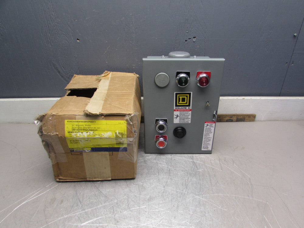 SQUARE D 8536SCH3V06AF4H30P91P92SX11, SIZE-1 COMBINATION STARTER,600V/10hp ,NIB!