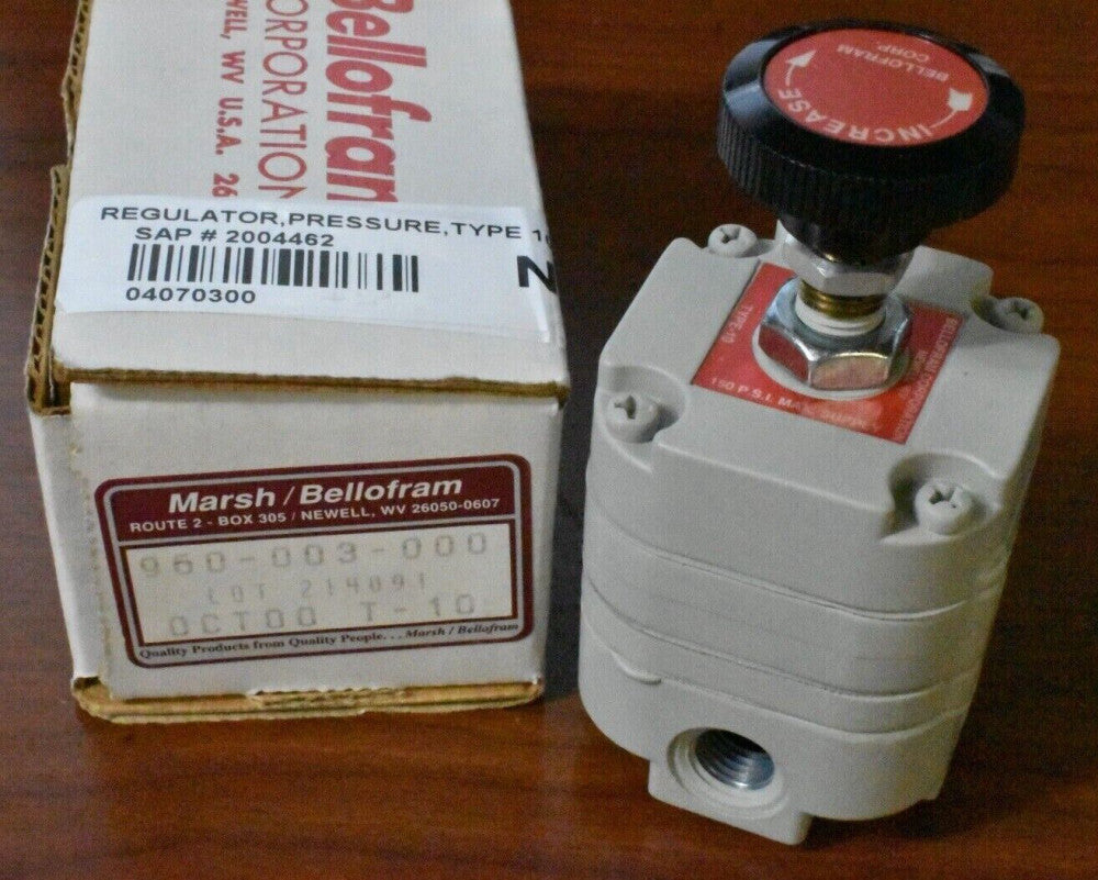 Marsh Bellofram 960-003-000 Pressure Regulator 1/4" NPT