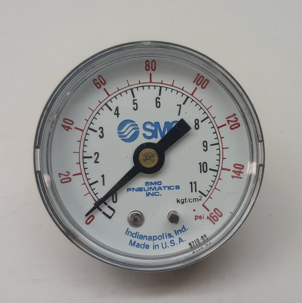 SMC 9210-09 Pressure Gauge 0-160 PSI 1/4" Connection 921009