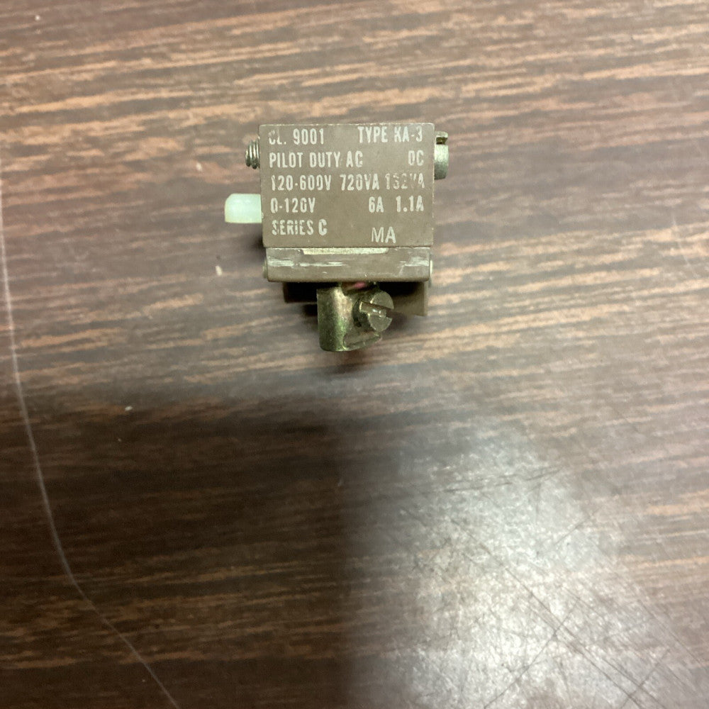 Square D KA-3 Cl. 9001 Ser. C Contact Block F12