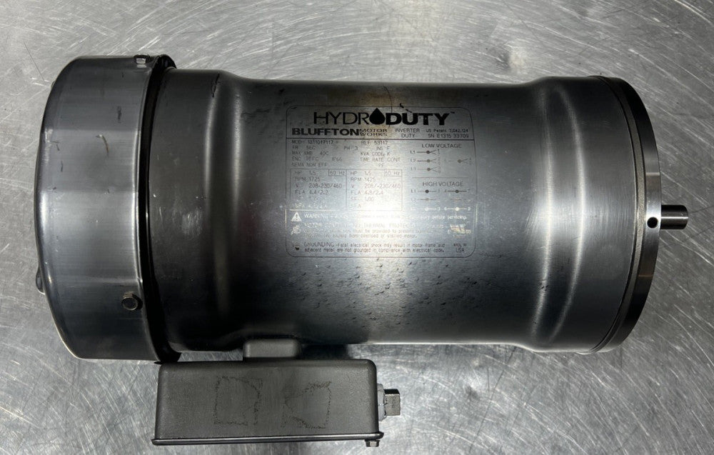 Bluffton Model 1311017117, 1.5HP, 1800 RPM, 3PH, 230V/460V Stainless Steel Motor