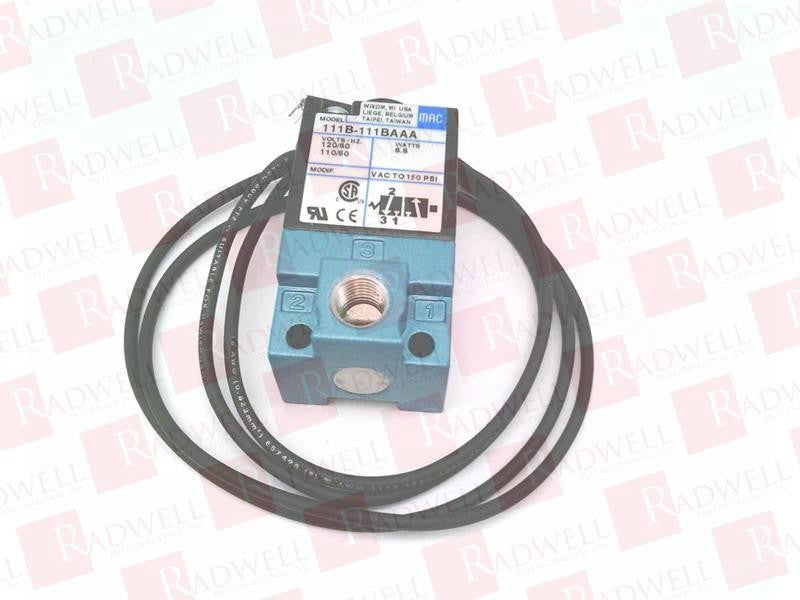 MAC VALVES INC 111B-111BA / 111B111BA (NEW IN BOX)