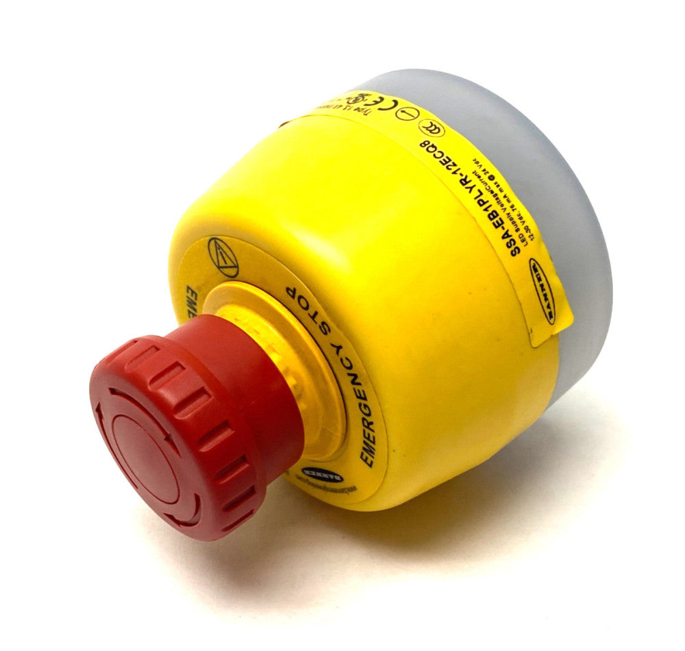 Banner SSA-EB1PLYR-12ECQ8 Illuminated Emergency Stop Pushbutton 30mm Mount 25304