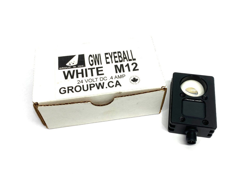 Group W Inc. GWI EYEBALL M12 4-Pin Vision Sensor 24VDC 0.4A