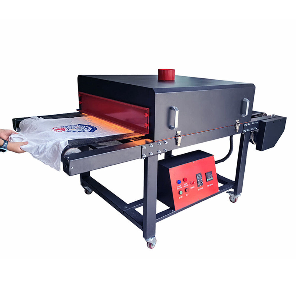 220V 4800W IR Conveyor Tunnel Dryer 6.56ft Longx25.6in Belt for Screen Printing