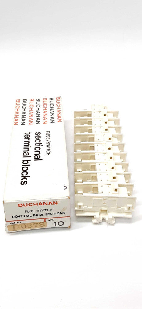 Buchanan P0378 Fuse/Switch Sectional Terminal Blocks Lot of 10