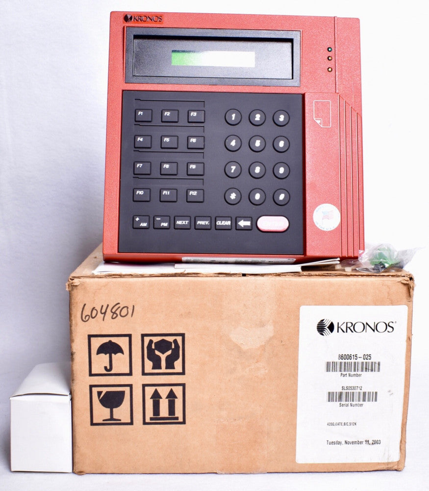 Kronos Timekeeper Series 400 Model 420G Time Clock  8600615-025
