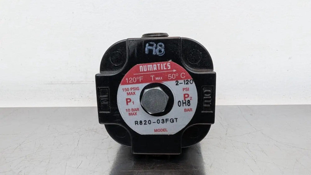 Numatics R820-03FGT Precision Regulator 3/8" NPT 2-120 PSI