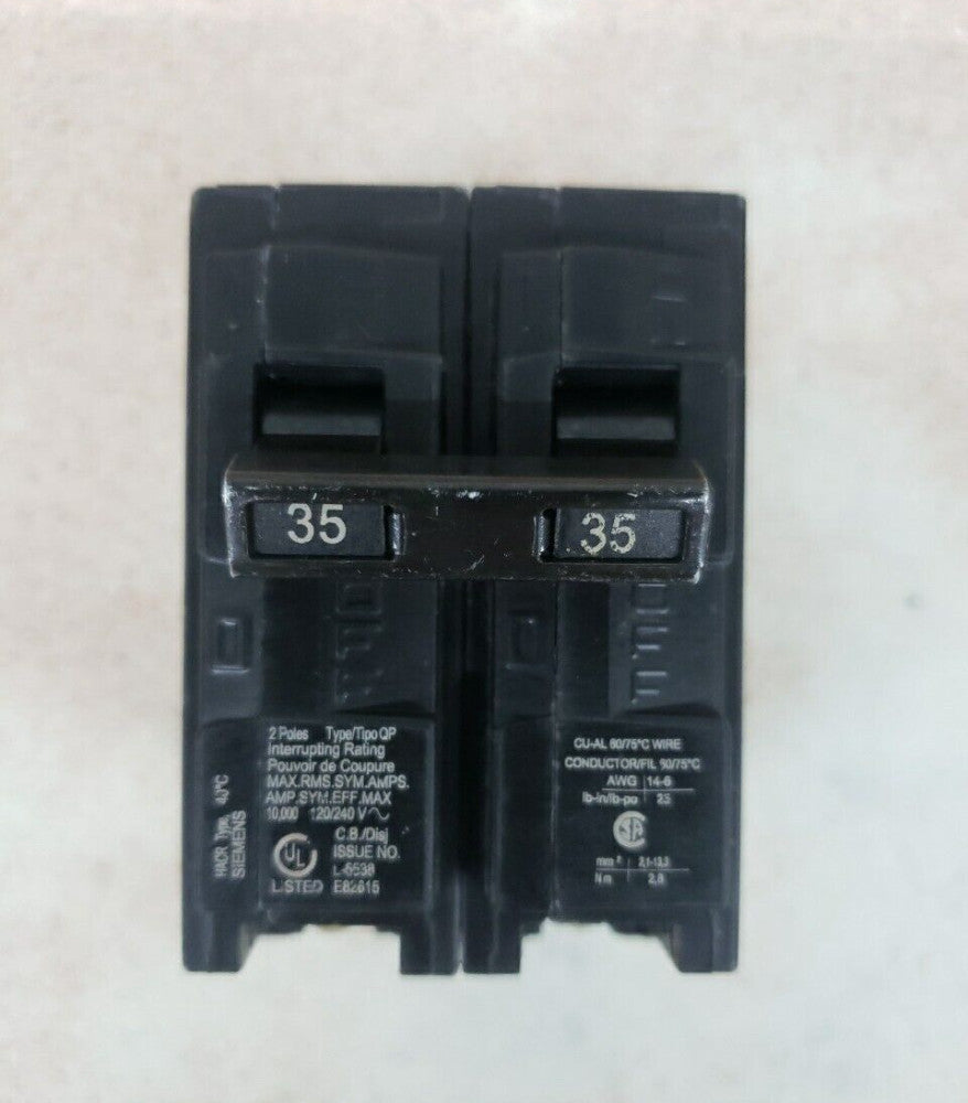NEW Siemens Q235 2 Pole 35 Amp Circuit Breaker