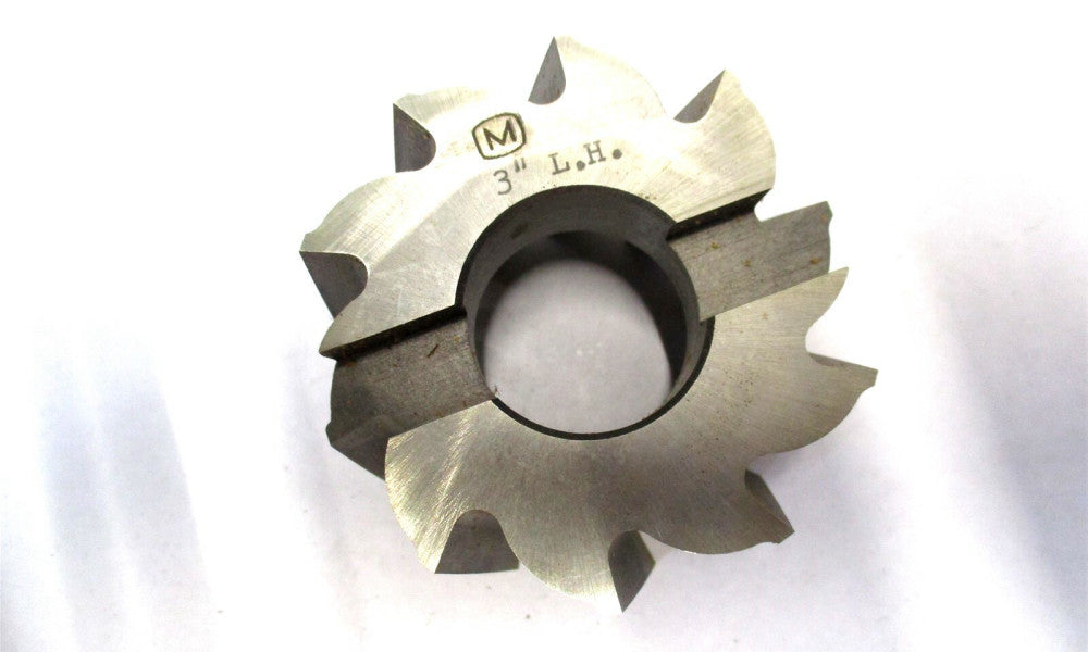 NEW (1803) 3" x 1-3/4" x 1-1/4" 10-Flute LH HSS Heavy Duty Shell Mill