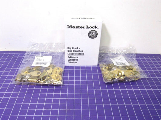 12-Master Lock (294KZW1) Rekeyable Cylinders 4 Pin 0 Bitted W/Keys & Plugs