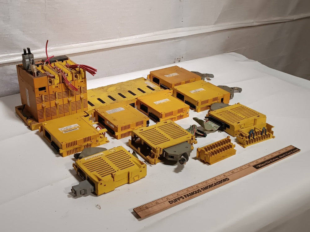 Large Lot of FANUC A03B I/O Modules and Power Base, all items shown in lot