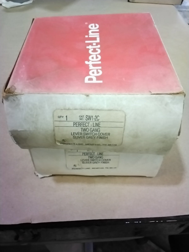 American Electric Perfect Line Two Gang Lever Switch Cover SW1-2C