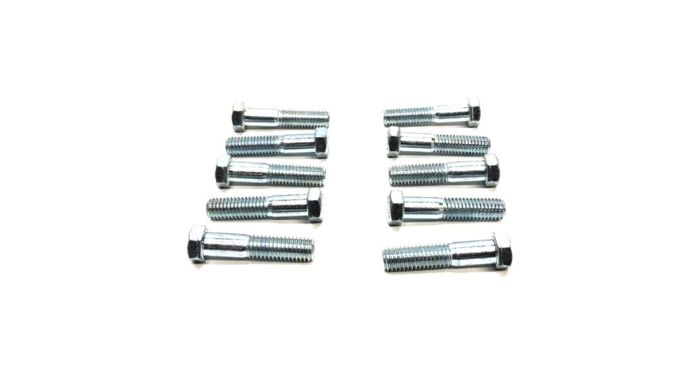 Unbranded 7/16 INCH X 1-1/4 Inch Thread 2-1/4 INCH OAL Hex Bolt {Lot of 10] NOS