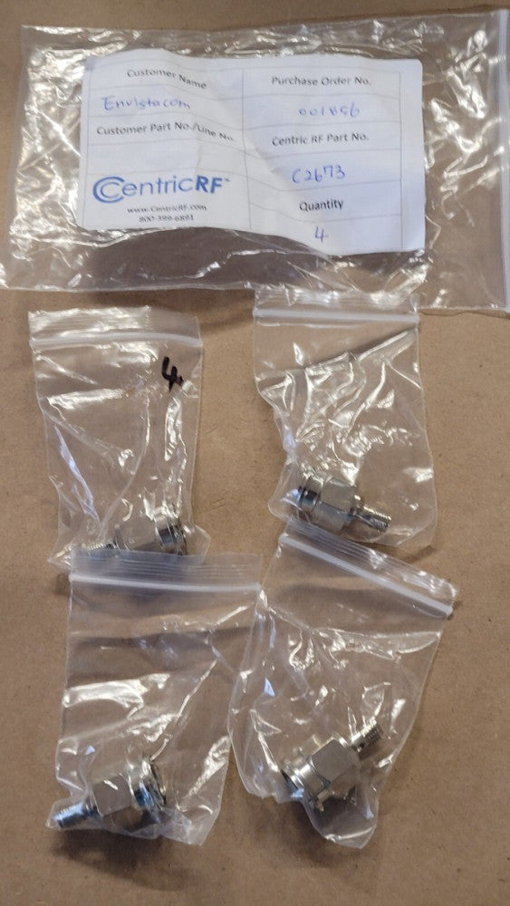 Lot of 4 Centric RF C2673 SMA Female to TNC Male Adapters 11 GHz VSWR