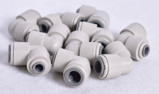 10 Count John Guest 1/4" x 3/8" Reducing Elbows  PI211208S