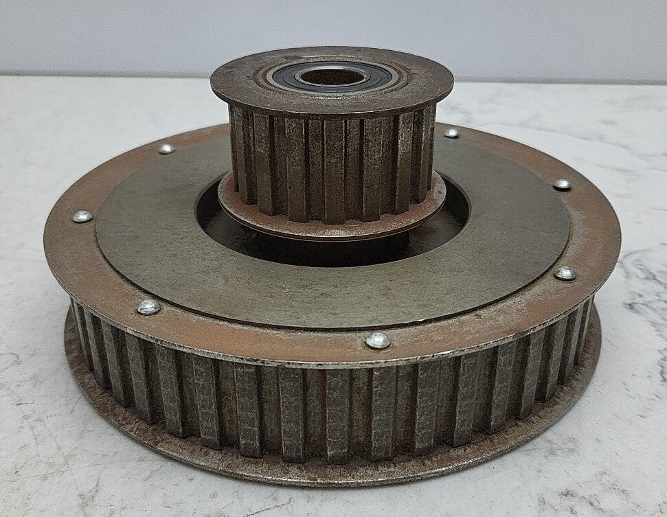 Browning 48LH100 Gear Belt Pulley Assembly 5/8" Bore 2 Pulleys *USED See Pics