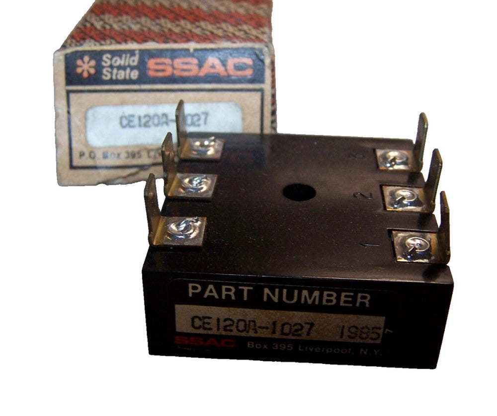 NEW SSAC SOLID STATE RELAY  MODEL CE120A-1027