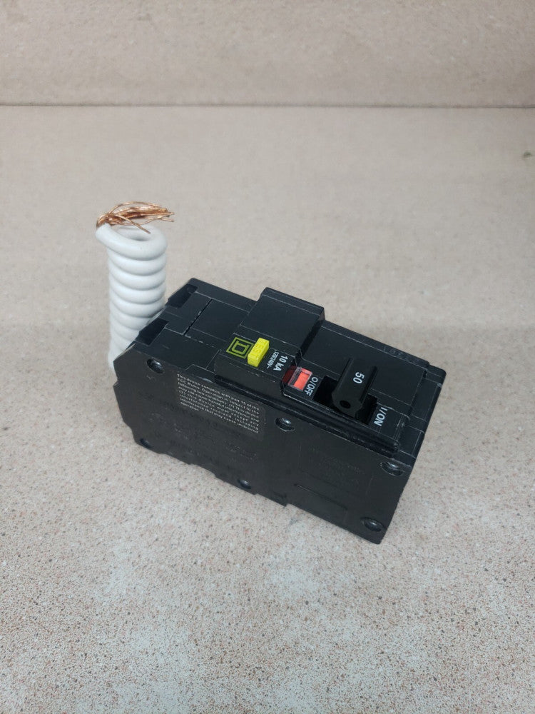 1- Square D QO250GFI Ground Fauld Circuit Breaker 2 Pole 50 Amp 240V New no BOX