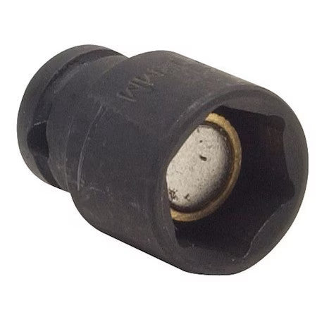Westward 4Lyl3 Westward 1/4 In Drive Impact Socket, Standard, Black Oxide,12 Mm