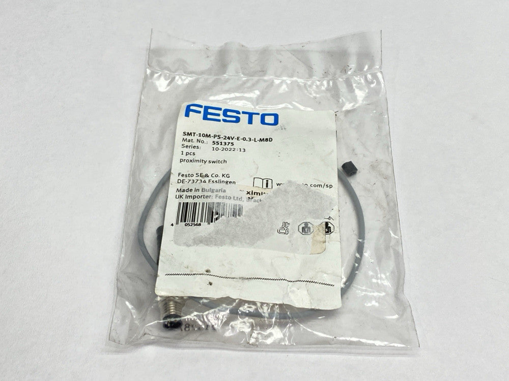 Festo SMT-10M-PS-24V-E-0.3-L-M8D Proximity Sensor Switch 551375