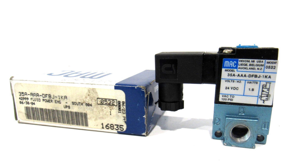 NEW MAC VALVES 35A-AAA-DFBJ-1KA SOLENOID VALVE 35AAAADFBJ1KA